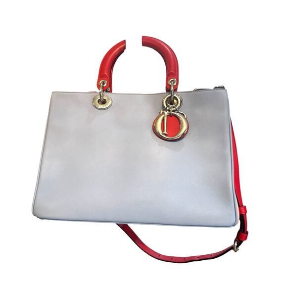 Christian Dior  Smooth Calfskin Medium Tri-Color Diorissimo Tote*Shown on Live - Picture 1 of 1